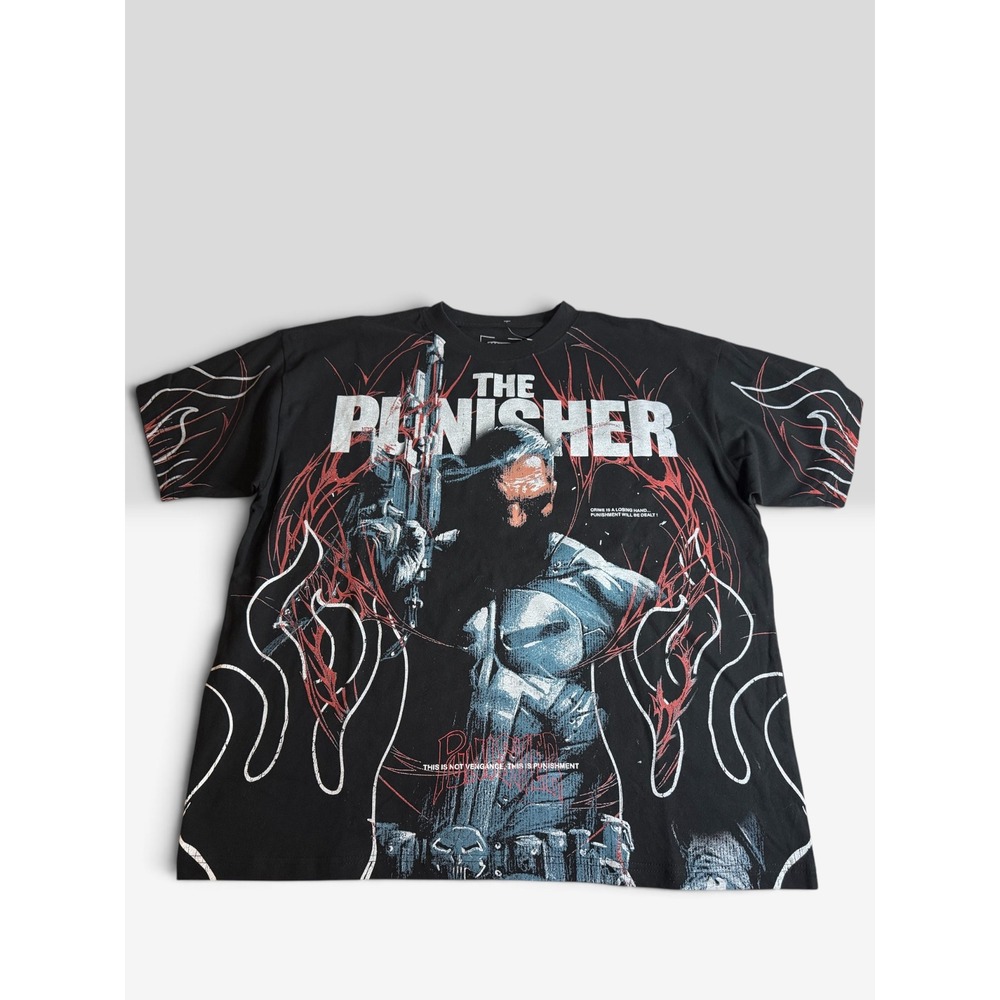 Marvel Culture Kings The Punisher Graphic T-Shirt Black XL Frank Castle Tee